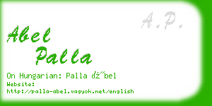 abel palla business card